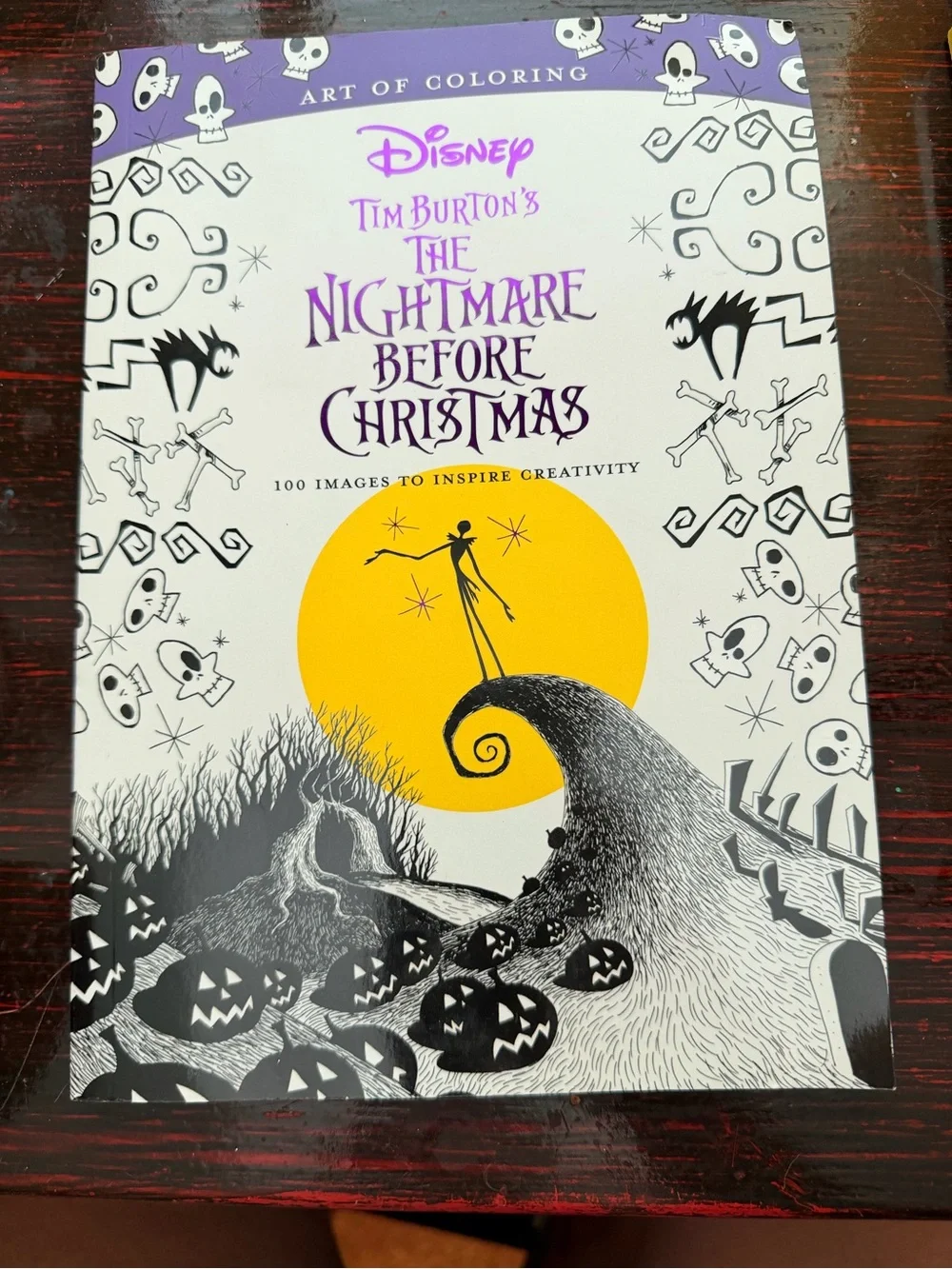 NWT. Tim Burton’s Nightmare before Christmas coloring book, 100 images